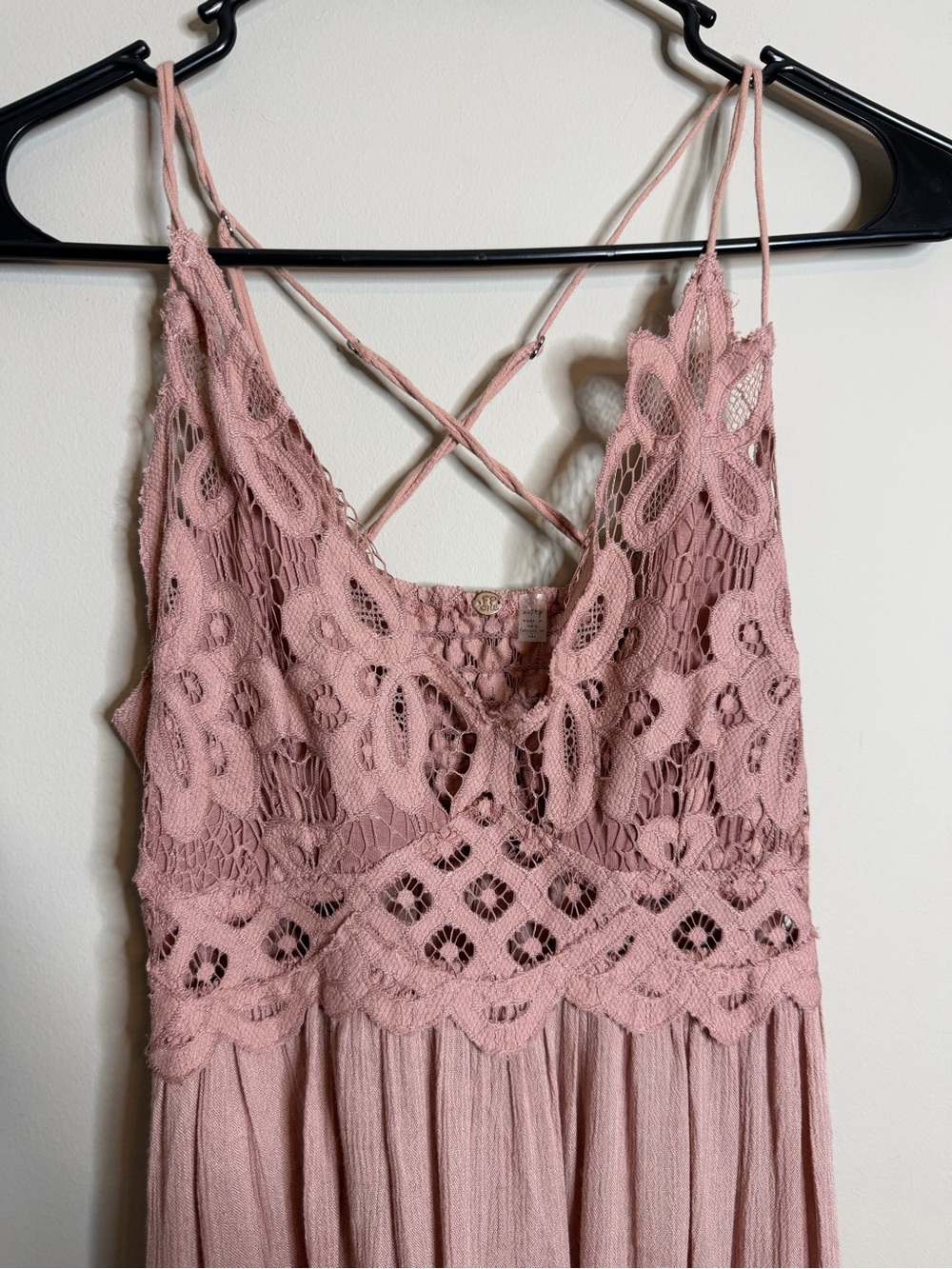 Free People Size XS Adella Slip Dress Pink Rose - Picture 5 of 9
